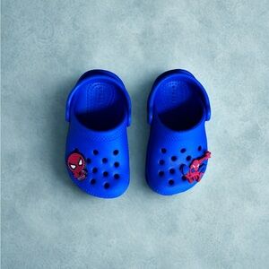 CROCS Kids Cobalt - w/ Removable Spider-Man Jibbitz